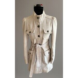 NMD Bs As Argentina 100%Wool Coat Gray Size 42/US 12 Button Front Quality